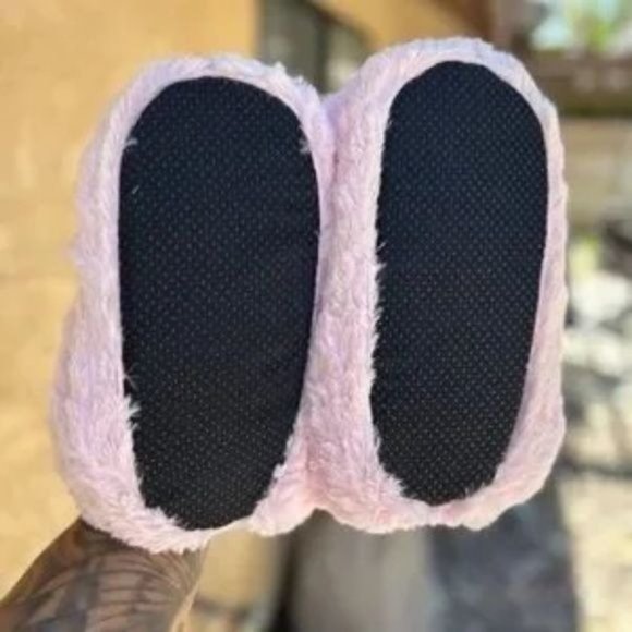 LIVE SHOW - Pink Teddy Bear Slippers - Picture 4 of 4